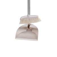 Broom and Dustpan With Long Handle Telescopic Up Soft Brush Windproof Plastic Broom And Dustpan Non-Slip Handle Stainless Steel Rod Broom Set Used For Home Kitchen Office Toilet