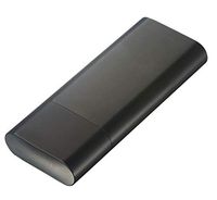 Visol Prato Black Matte Stainless Steel Cigar Case - Holds 3 Cigars