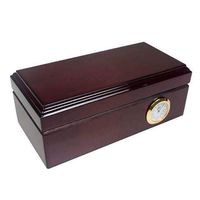 Cigar City Humidors™ 12 Cigar Limited Edition Spanish Cedar Humidor (Burgundy Gloss)