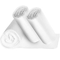 150 Small Clear Trash Bags, 5 Gallon Unscented Plastic Garbage Waste Can Liners