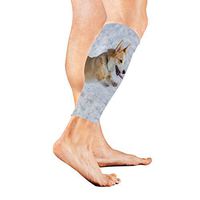 SLHFPX Leg Sleeve Funny Dog Breed Welsh Corgi Pembroke Compression Socks Support Non Slip Calf Sleeves for Yoga,Running,Shin Splint,Calf Pain Relief,Runners,Medical,Air Travel,Nursing,Cycling 1Pair