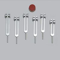 Solfeggio Set of 6 Weighted Forks Plus Puck activator