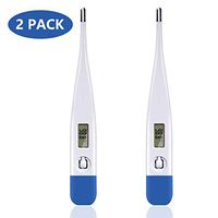 2 Pack Digital Thermometer for Fever, Rectal Armpit Oral Thermometer for Baby Adult, Accurate and Fast Reading Thermometer