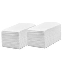 Linen Feel Disposable Guest Hand Towels, Cloth Like Napkins Tissue Paper for Bathroom and Kitchen. (White, 200)