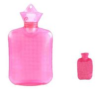 750ML Classic PVC Cold or Hot Water Bottle with Soft Plush Cover, 23