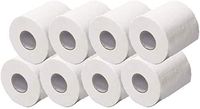 Ultra Soft White Toilet Paper, 3 Ply Comfort Care Bath Tissue, Family Mega Rolls - Highly Absorbent Fit Into Standard Hand Towel Dispensers for The Washroom/Kitchen Workshop/Restaurant (8 Rolls)