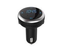 Bluetooth FM Transmitter for Car Wireless, Radio Transmitter for Music MP3 Player with Hands free Calls for iPhone, Samsung Galaxy, Pixel 2 XL LG Stylo 3 2+ V30 V20, Android Cell Phone, iPad iPod
