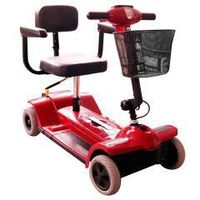 Zipr 4 Xtra Hybrid Travel Scooter - Red