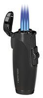 Vertigo Titan Triple Torch Lighter w/Cigar Punch (Black)