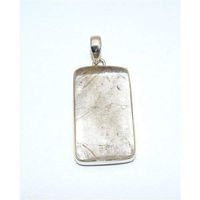 Sterling Silver Golden Rutile Quartz Pendant Jewellery No.3190