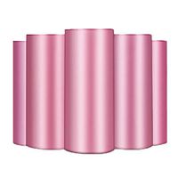 Freeby Small Trash Bags, 4 Gallon Garbage Bags Thin Material for Office, Home Waste Bin, Kitchen, 150 Counts 5 Color (Pink)