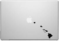 Hawaii Aloha State Kona Maui Surf Pride Decal Sticker - Black 5" Vinyl Decal for Cars, Macbooks, and Other Laptops