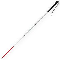 Blind Cane Outdoor Guide Blind Cane Carbon Fiber Folding Cane White Cane Size 145Cm