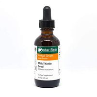 Cedar bear Milk Thistle Seed (Silybum Marianum) Liquid Herbal Supplement that Supports Healthy Liver, Gallbladder, Digestion and Lactation Function while also Protecting and Building the Liver 2 Fl Oz