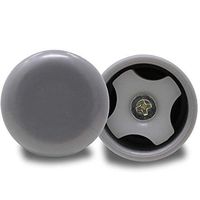 Pivit Walker Glide Caps Gray | Pack of 2 | Quietly Glide Over Doorways Sidewalks & Carpets | Fits Any 1" Diameter Tubing | Wont Scratch Or Dirty Floors | Easier Mobility & Last Longer Than Rubber Tips