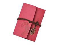 Ace Select Business Card Holder PU Leather Credit Card Case Wallet Mini Photo Albums, 20 Pockets - Red