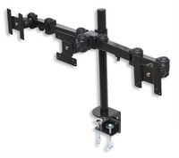 MonMount Triple Monitor Articulating Desk Mount Supports Up to 20-Inch Screens, Black (LCD-1930B)