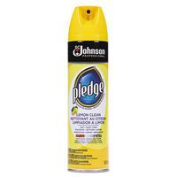 Pledge Furniture Polish, Lemon, 13. 8oz, Aerosol, 6/Carton