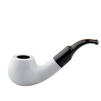 TABACHOS no.41 full bent pearwood white tobacco smoking pipe by Mr. Brog (Poland)