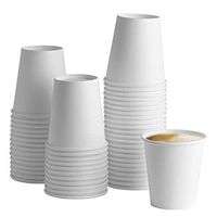 White Paper Hot Cups [100 Pack] Coffee & Tea Cups (10 oz)