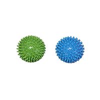 Ioffersuper 2 Pcs Spiky Massage Balls for Arm Foot Neck Body Pain Stress Release, Fitness Gym Exercise Ball for Trigger Point Therapy, Muscle Knots and Yoga Therapy (9cm/3.54inch)