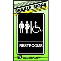 Hy-Ko DB-5 Braille Restroom Handicap Access Sign