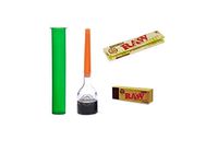 RAW Cone Roller Grinder Kit RAW Organic King Size Papers RAW Tips Doob Tube