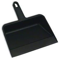 12"x11" Black Plastic Dust Pan Each