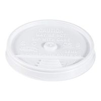 Dart 16UL White Sip-Thru Plastic Lid For Hot/Cold Foam Cup
