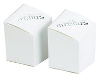 Hortense B. Hewitt Angled Shaped Favor Boxes, 2-Inch, Mr & Mrs, 25 Count