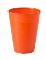 Exquisite 12 oz Orange Plastic Cups II 50 Count Bulk Pack Disposable Party Cups II Premium Quality Plastic Tumblers for Parties