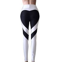 H.Coosy Practical;Cozy New Europe and The United States New Ass Love Stitching Underwear Pants Trousers Hip high Waist Pants White Black Love XXL