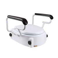 HSRG Toilet Seat Riser with Arms, Toilet Safety Rail Support Frame for Handicap Senior Bariatrics, Elderly Balance