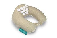 Kanjo - Memory Foam Acupressure Neck Pillow - High Density Memory Foam Core - Travel Accessory Pillow - Relieves Neck Pain and Back Pain - Includes Carry Bag