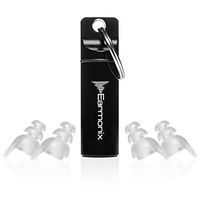 Earmonix Music Plus High Fidelity Ear Plugs - Noise Reduction for Concerts Musicians Sports Events and More - Reusable Earplugs - Transparent Soft Medical Grade TPE