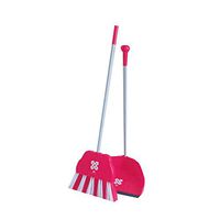 Kylin Express Creative Children Cleaning Tools Mini Broom and Dustpan Plastic Grips Sweep Sets#C