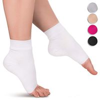 Ankle Brace for Plantar Fasciitis - 1-Pair Compression Support Sleeve for Women & Men - White Socks - Small
