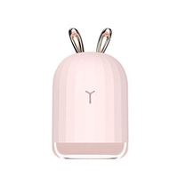 Connoworld Deer Horn/Rabbit Ear Portable Aroma Essential Oil Diffuser Home Air Humidifier - Pink