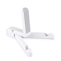 Qi Peng Cell Phone Stand - Foldable Adjustable Angle Tablet Bracket Stand Holder Mount for iPad Tablet PC Mobile Phone Holder Less Than 10 Inch Mobile Phone Holder (Color : White)