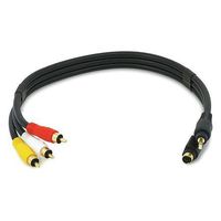 S-Video/3.5mm to RCA Conv Cable, 1.5 ft.