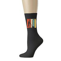 Men Casual Socks Women Athletic Soccer Socks 78% Cotton / 20% Nylon / 2% Spandex - Retro 1970's Style Lawnmower Silhouette