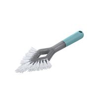 Casabella Smart Scrub Heavy Duty Grout Brush, Grey/Aqua