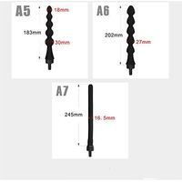 Dishykooker Unisex Portable Cleaner Hygiene Wash Nozzle Hose Douche Enema Shower (245mm-A7)