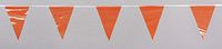 Pennants, Vinyl, Orange/White, 60 ft.