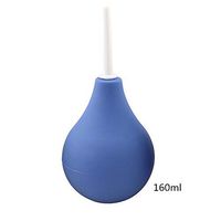 Richingfu Anal Curved Bulb Enema Spherical Vaginal Irrigator for Women’s or Man’s Health (blue-160ml)