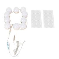 Jadeshay Mirror Bulb-10Pcs LED Vanity Mirror Lights Kits 5 Color Temperature Light Bulb for Makeup Beauty Tabletop