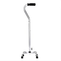 CJQ Walking Stick Aluminum Alloy Four-Leg Anti-Slip Telescopic Walker Multi-Function Crutches Seat Plate Thickness Thick Non-Slip Feet Ergonomic Design