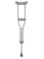 MABIS Aluminum Push-Button Crutches, Tall 52" - 60", 2 Pair/Carton, MAB5502-1435-0024