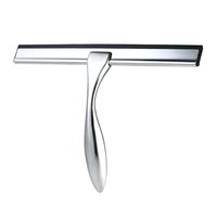 LVH Shower Squeegee Stainless Steel Handle Silicone Blade Squeegee Wiper for Car Glass Window Mirror Bathroom Suction Cup Hook (Only Squeegee)