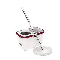 MOP THBEIBEI Spinning and Bucket Cleaning Set Hangable with Storage Drawer Multifunction Household White Head2